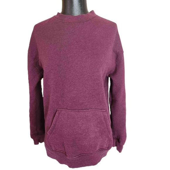 Danskin Tops - Danskin Maroon Sweatshirt Crew Neck Small